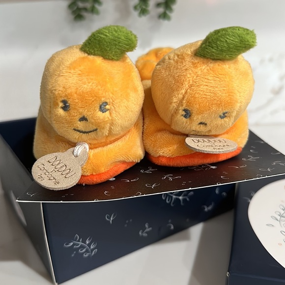 Pumpkin Baby Slippers - My First Halloween - Picture 2 of 5